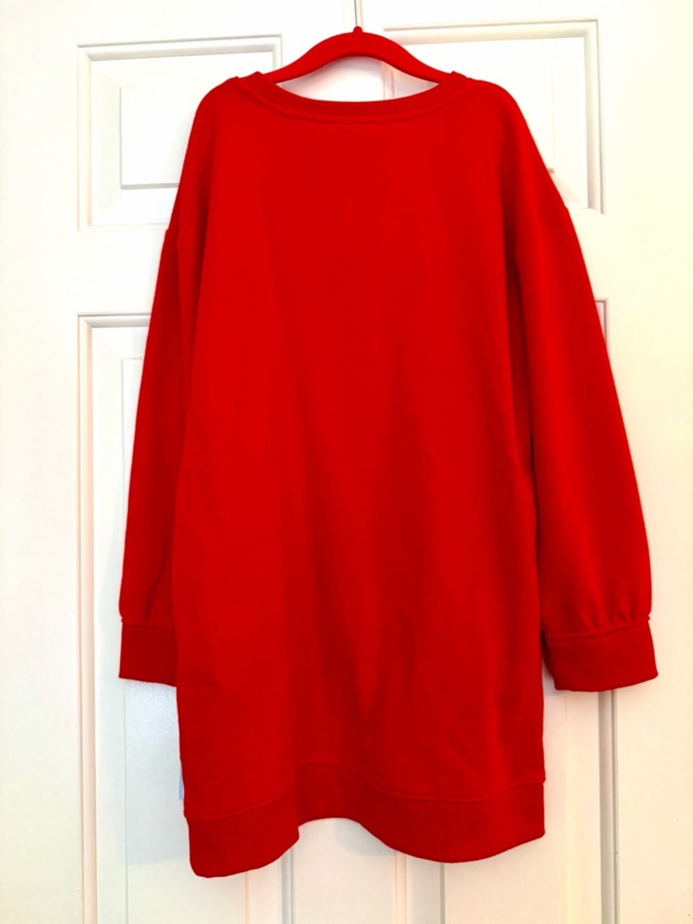 Cat & Jack Bright Red Heart Ruffle Tunic - Picture 2 of 5